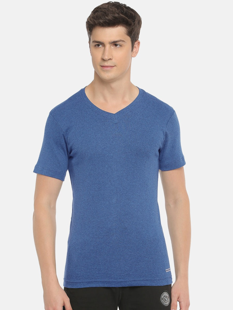 Men’s Undershirts In Combed Cotton Fabric with V-Neck, Ultra- Modern Fit Athleisure Wear for Lounge, Leisure, and Sports. | MS304