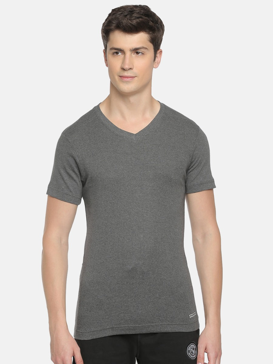 Men’s Undershirts In Combed Cotton Fabric with V-Neck, Ultra- Modern Fit Athleisure Wear for Lounge, Leisure, and Sports. | MS304
