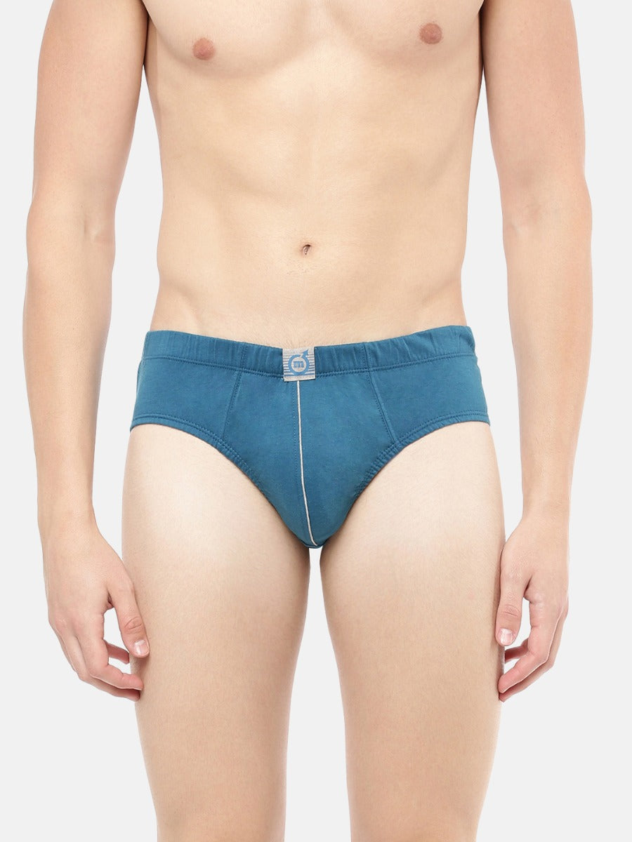 Men's Brief in Premium Compact Cotton with Classic Fit and Double Layered Pouch for Enhanced Support (Pack of 2) | M501