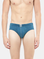 Men's Brief in Premium Compact Cotton with Classic Fit and Double Layered Pouch for Enhanced Support (Pack of 2) | M501