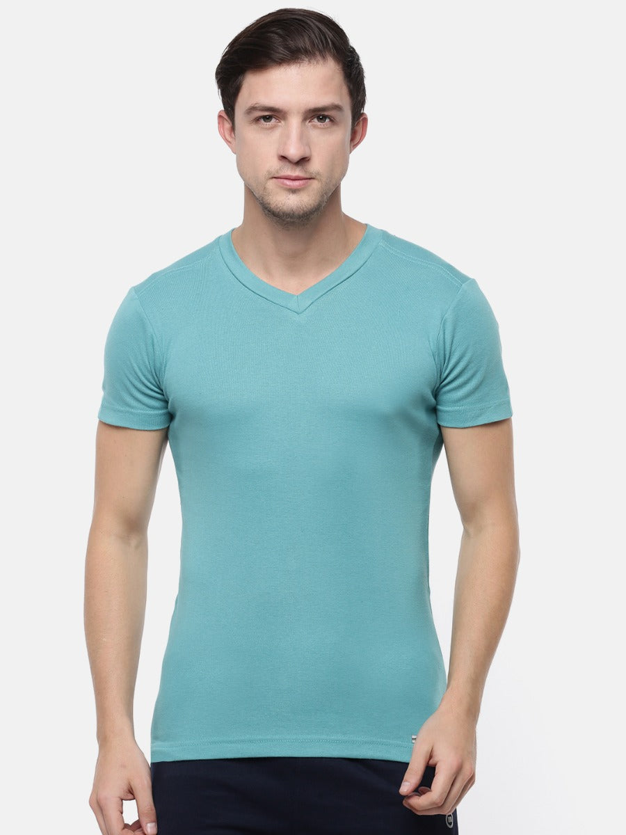 Men’s Undershirts In Combed Cotton Fabric with V-Neck, Ultra- Modern Fit Athleisure Wear for Lounge, Leisure, and Sports. | MS304