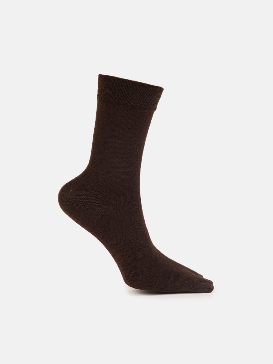 Plain Thumb Non Terry Woolen Socks | MW9700