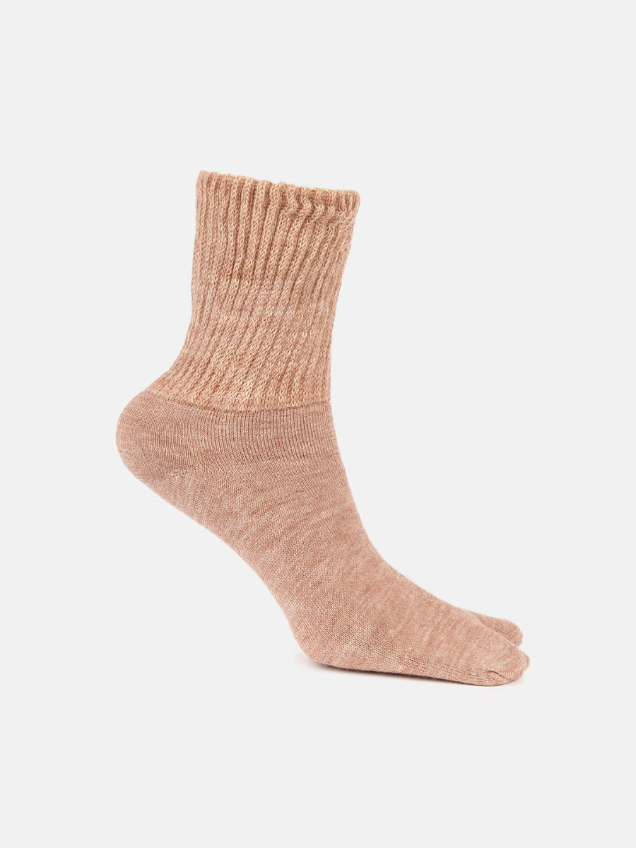 Plain Terry Thumb Woolen Socks | MW9900