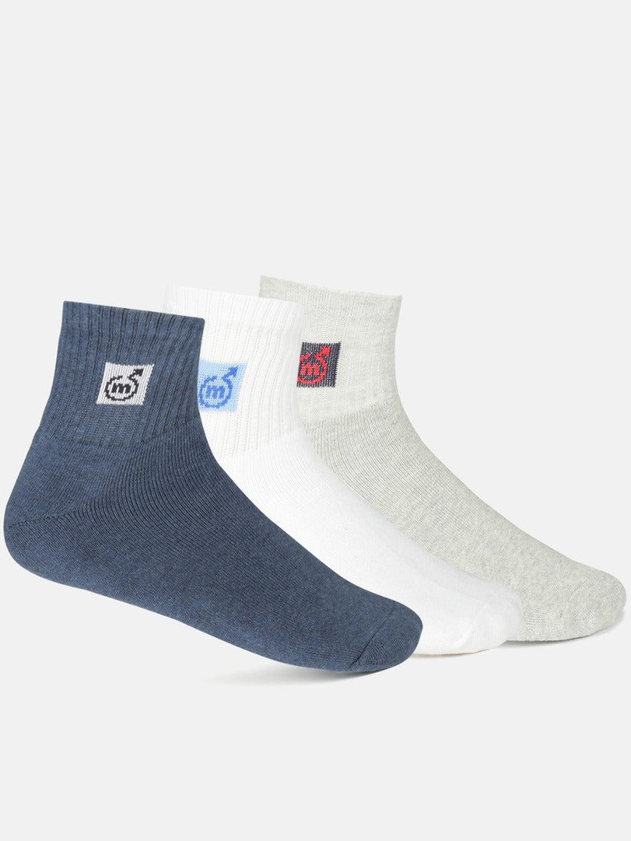 Sports Ankle Length Socks (Pack Of 3) | M6500