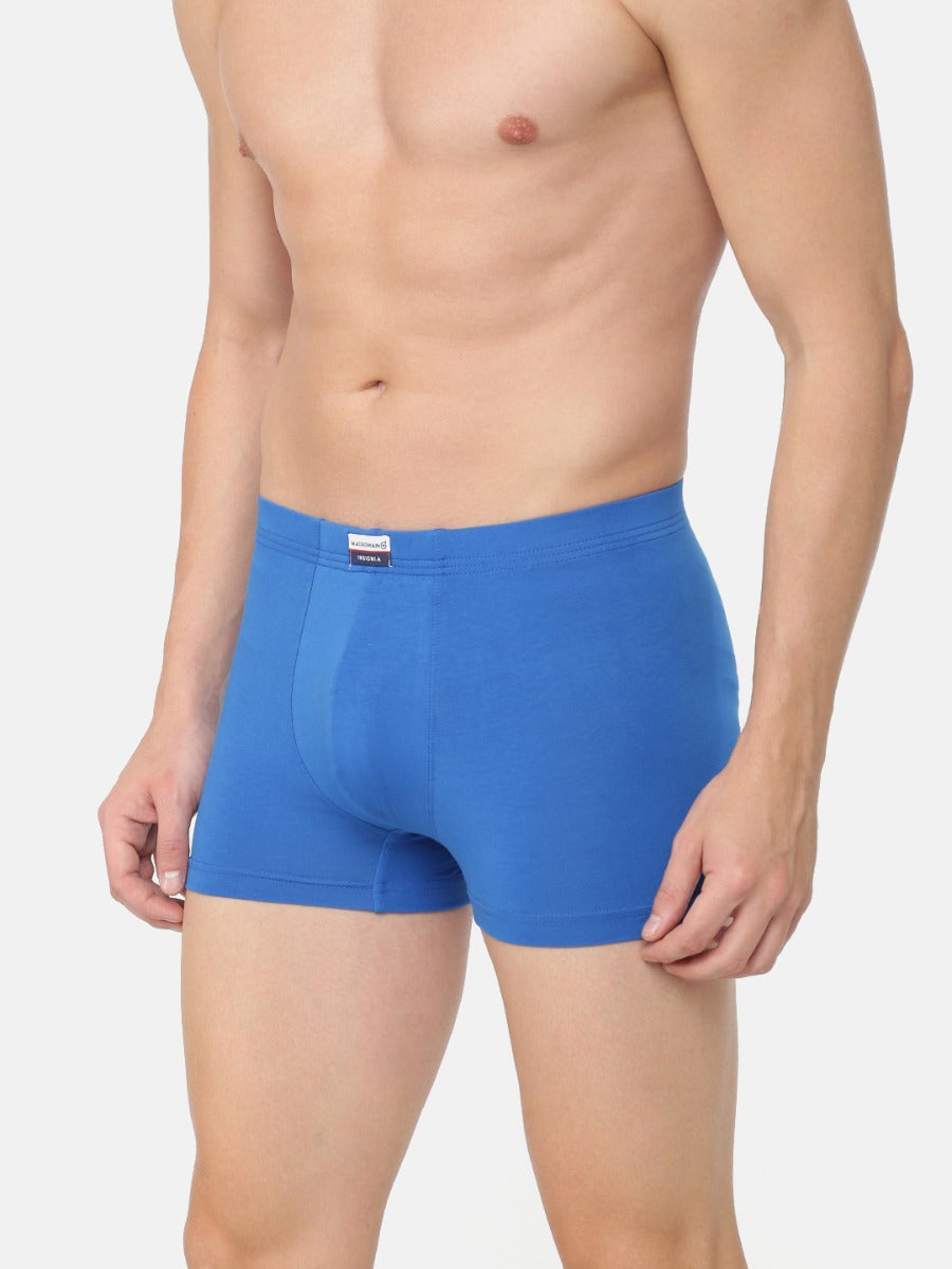 Men's Trunks in Cotton Stretch Breathable Fabric with Elastic Waistband for Added Comfort | INS206