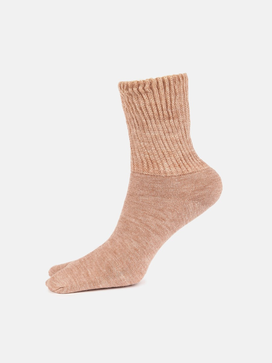 Plain Terry Thumb Woolen Socks | MW9900