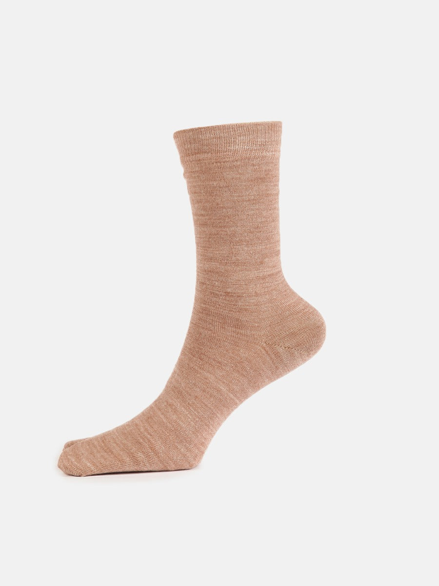Plain Thumb Non Terry Woolen Socks | MW9700