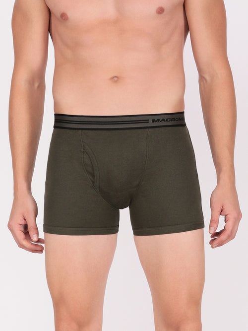 Compact Cotton Rib Solid Boxer Brief With Double Soft Waistband And Neo Fresh Finish| M572