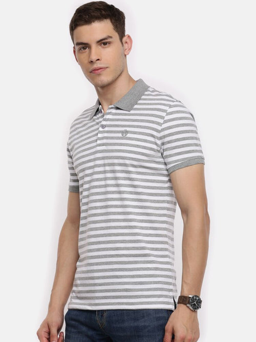 Grey Melange/White