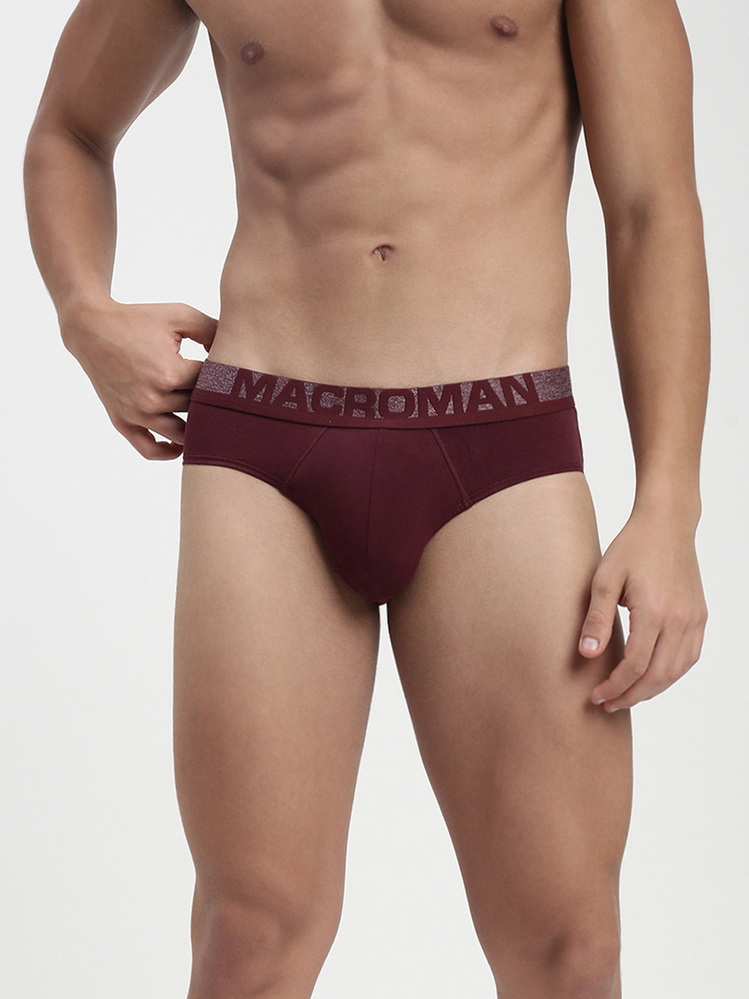 Men’s Cotton Spandex Mini Brief – Contour Pouch, Stretch Waistband | M591