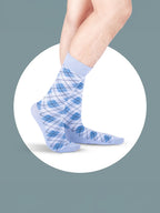 Socks Sutra Men’s Crew/Calf Length Socks (Pack of 3) | Cotton Spandex, Stretch-Fit, Reinforced Heel & Toe | MM3034