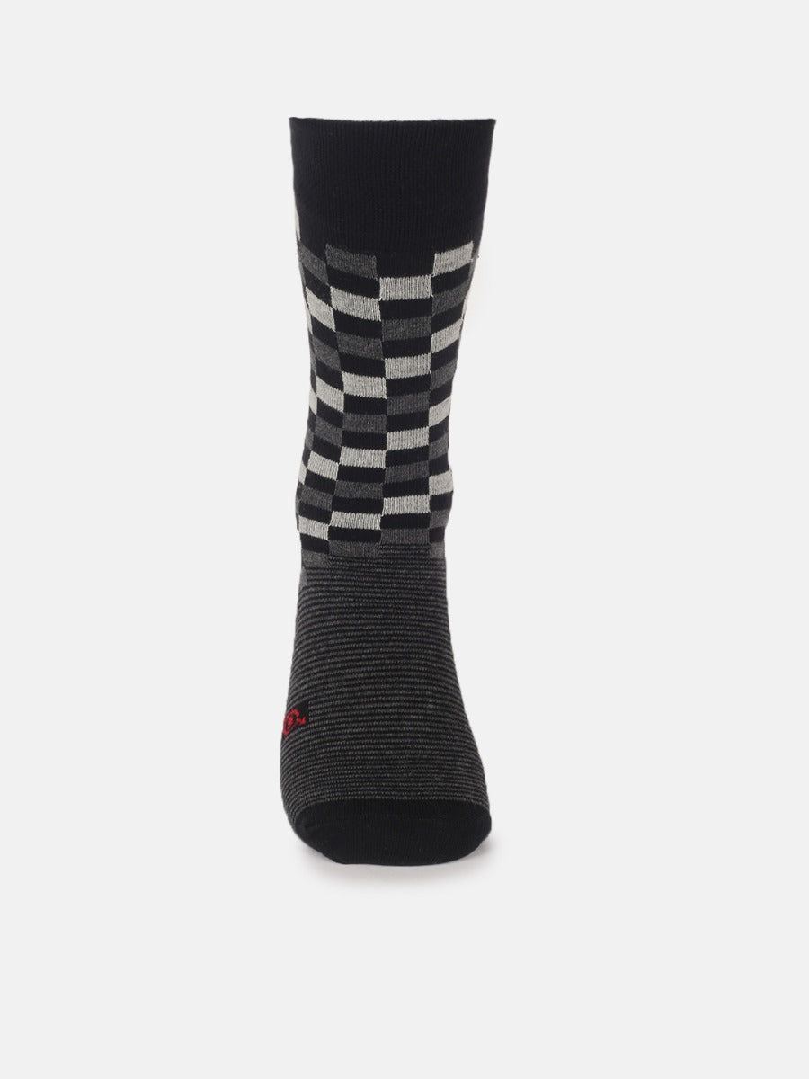 All Over Checks Full Length Socks | M4500