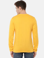 Macroman M-Series Men’s Smartz Basics T-Shirt in Cotton Rich Single Jersey Fabric, V-Neck Full Sleeve Style | M9001FS