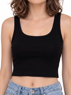 Woman Cotton Spandex Slim Fit Tank Top | Sleeveless Stretchable  | Pack of 1 | MW1604