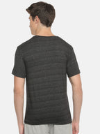 Men’s T-shirts Cotton-Rich Half Sleeve V-Neck Athleisure Wear with Anti-Sag Collar, Relaxed Fit and Everyday Wearability | MS262