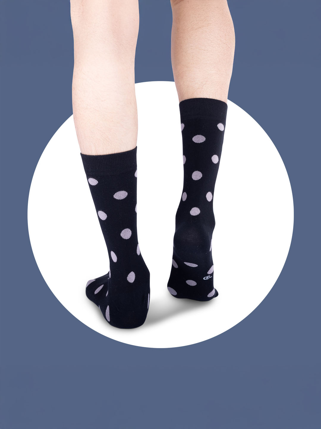 Socks Sutra Men’s Crew/Calf Length Socks (Pack of 3) | Cotton Spandex, Stretch-Fit, Reinforced Heel & Toe | MM3029