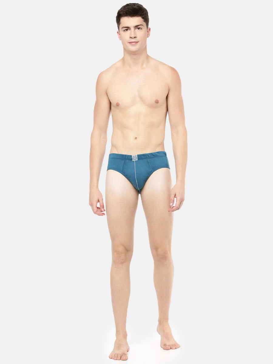 Men's Brief in Premium Compact Cotton with Classic Fit and Double Layered Pouch for Enhanced Support (Pack of 2) | M501