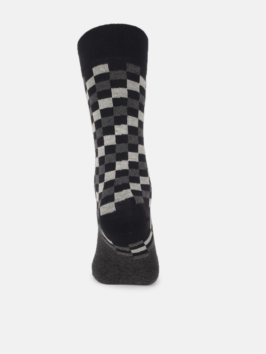 All Over Checks Full Length Socks | M4500