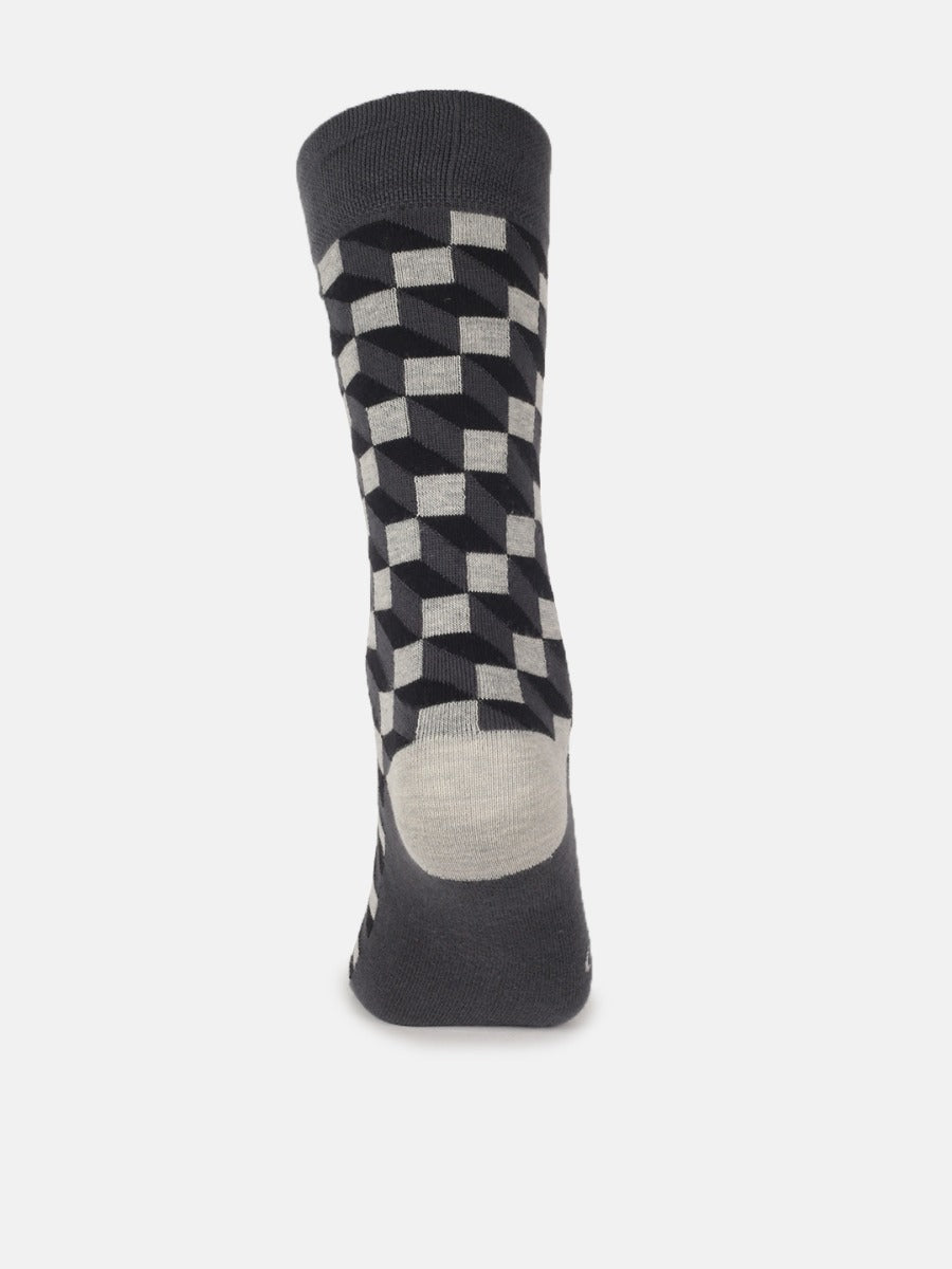 All Over Checks Full Length Socks | M4500