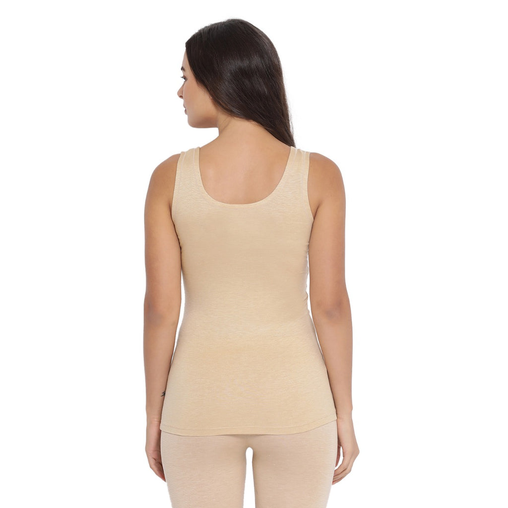 Women's Microfiber Super Soft Lightweight Stretch Broad Shoulder Thermal Camisole with Staywarm Technology | MW3565