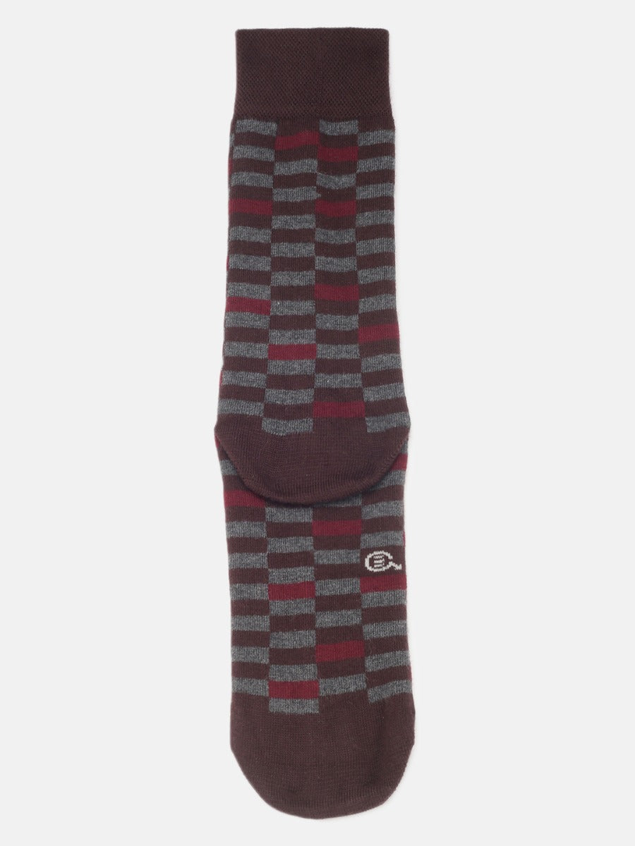 All Over Checks Full Length Socks | M4500
