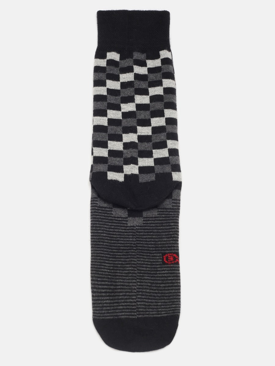 All Over Checks Full Length Socks | M4500