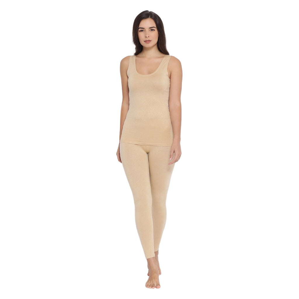 Women's Microfiber Super Soft Lightweight Stretch Broad Shoulder Thermal Camisole with Staywarm Technology | MW3565