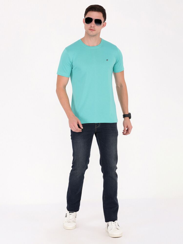 Macroman M-Series Men’s Smartz Basics T-Shirt in Cotton Rich Single Jersey Fabric, Crew Neck Half Sleeve Style | M9000HS