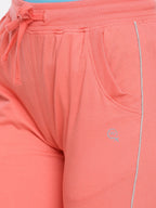 Women's Pants, Cotton Rich Fabric with Contrast Piping and Broad Drawstring Waistband for Active or Lounge Wear | MW3302
