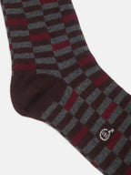 All Over Checks Full Length Socks | M4500