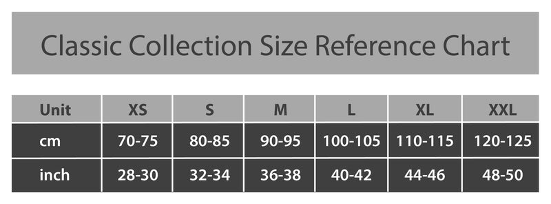 CC Size Chart