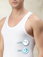 Men's Vests Combed Cotton Seamless Fit Classic Cut For Perfect Comfort (Pack Of 2) | MB001