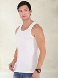 Men's Vests in Compact Cotton Fabric Classic Cut Seamless Fit with Contoured Armholes | MB005