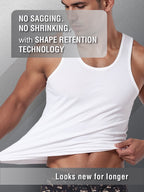 Men's Vests in Modal & Supima Cotton with Cool Touch, Stretch Fit, Shape Retention, and Odor Control | MMS8101