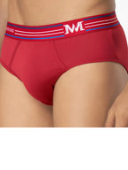Men's Solid Briefs in Modal & Supima Cotton with Cool Touch, Stretch Fit, and Ultra Soft Waistband | MMS8201