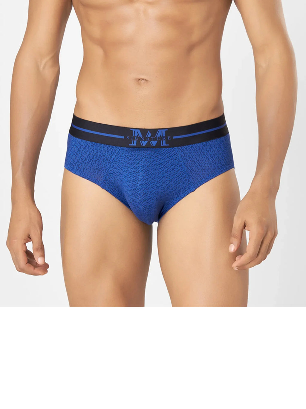Men's Printed Briefs in Modal & Spandex Blend with  Stretch Fit Cool Touch and Ultra Soft Waistband | MMS8521