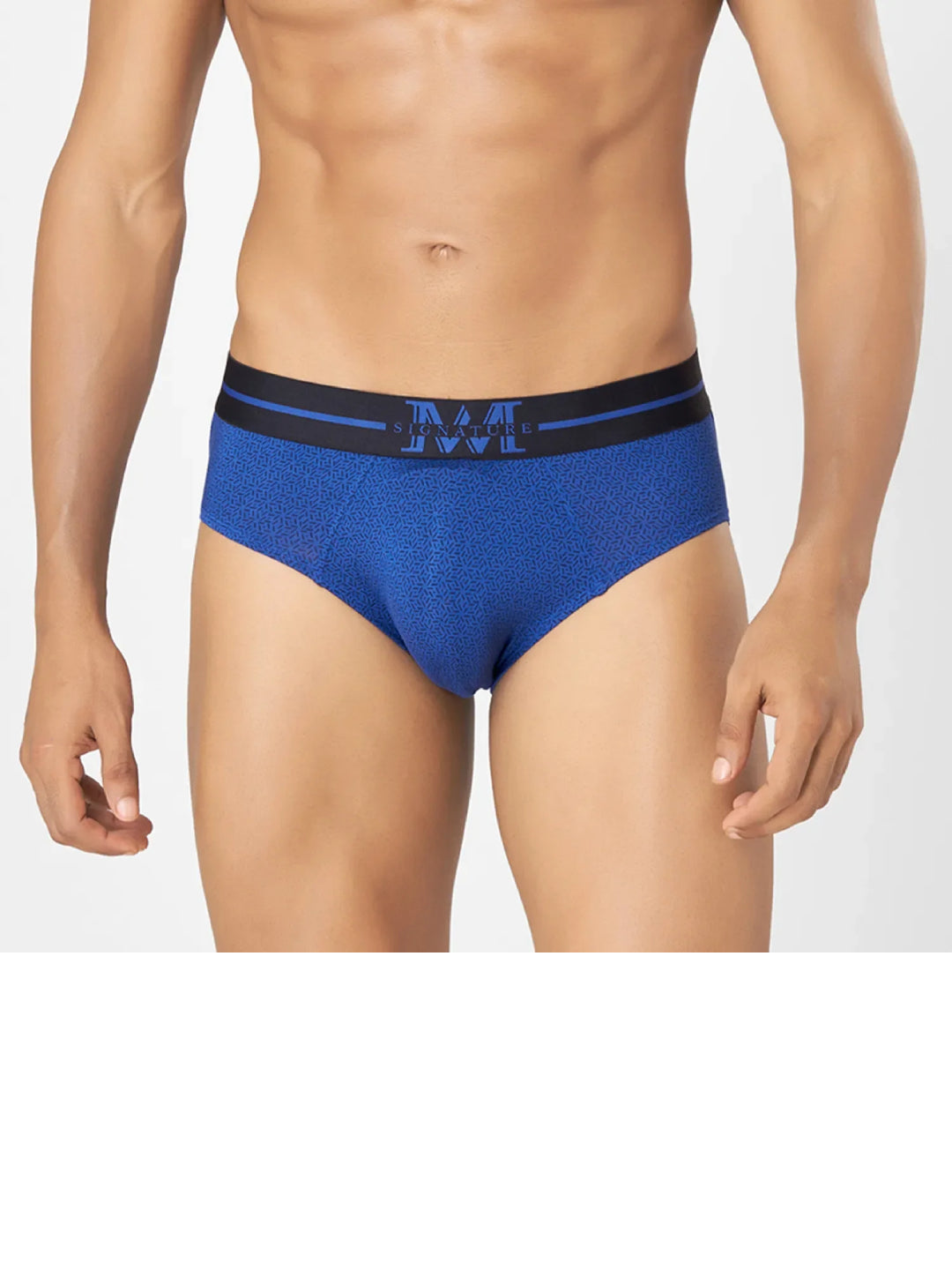 Men's Printed Briefs in Modal & Spandex Blend with  Stretch Fit Cool Touch and Ultra Soft Waistband | MMS8521