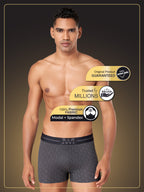 Men's Printed Trunks in Modal & Spandex Blend with  Stretch Fit Cool Touch and Ultra Soft Waistband | MMS8522