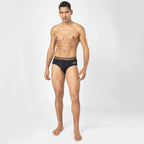 Men's Supima Modal Spandex Brief | Cool Touch & Luxurious Metallic Waistband Brief | MMS8501