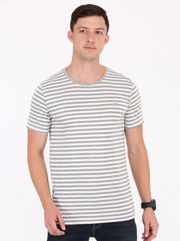 Grey Melange/Off White
