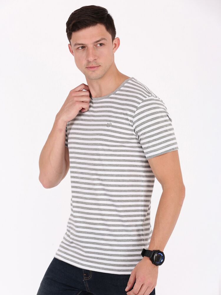 Grey Melange/Off White