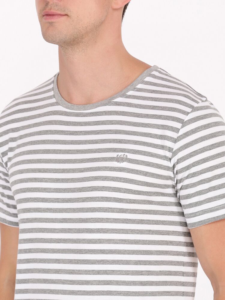 Grey Melange/Off White