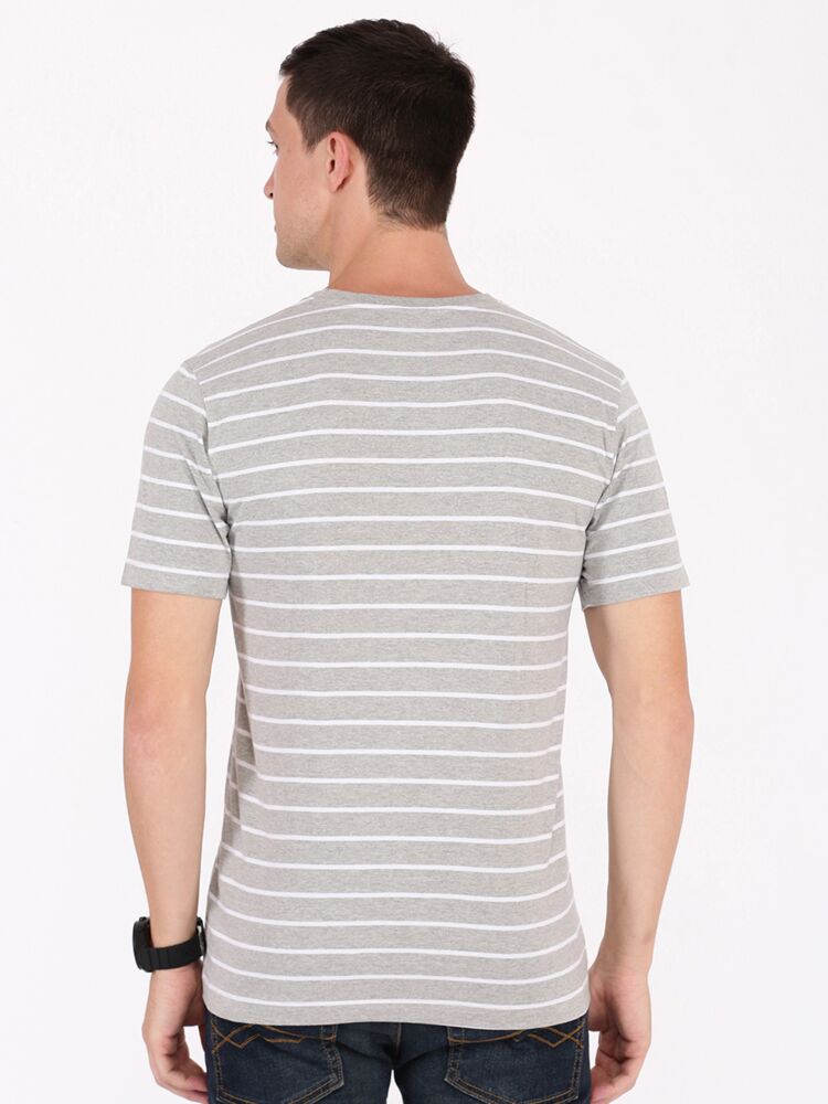 Grey Melange/White