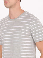 Grey Melange/White