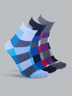 Socks Sutra by Macroman M-Series Men’s Ankle Length Socks (Pack of 3), Cotton Spandex, Comfortable & Breathable | MM3002