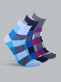 Socks Sutra by Macroman M-Series Men’s Ankle Length Socks (Pack of 3), Cotton Spandex, Comfortable & Breathable | MM3002