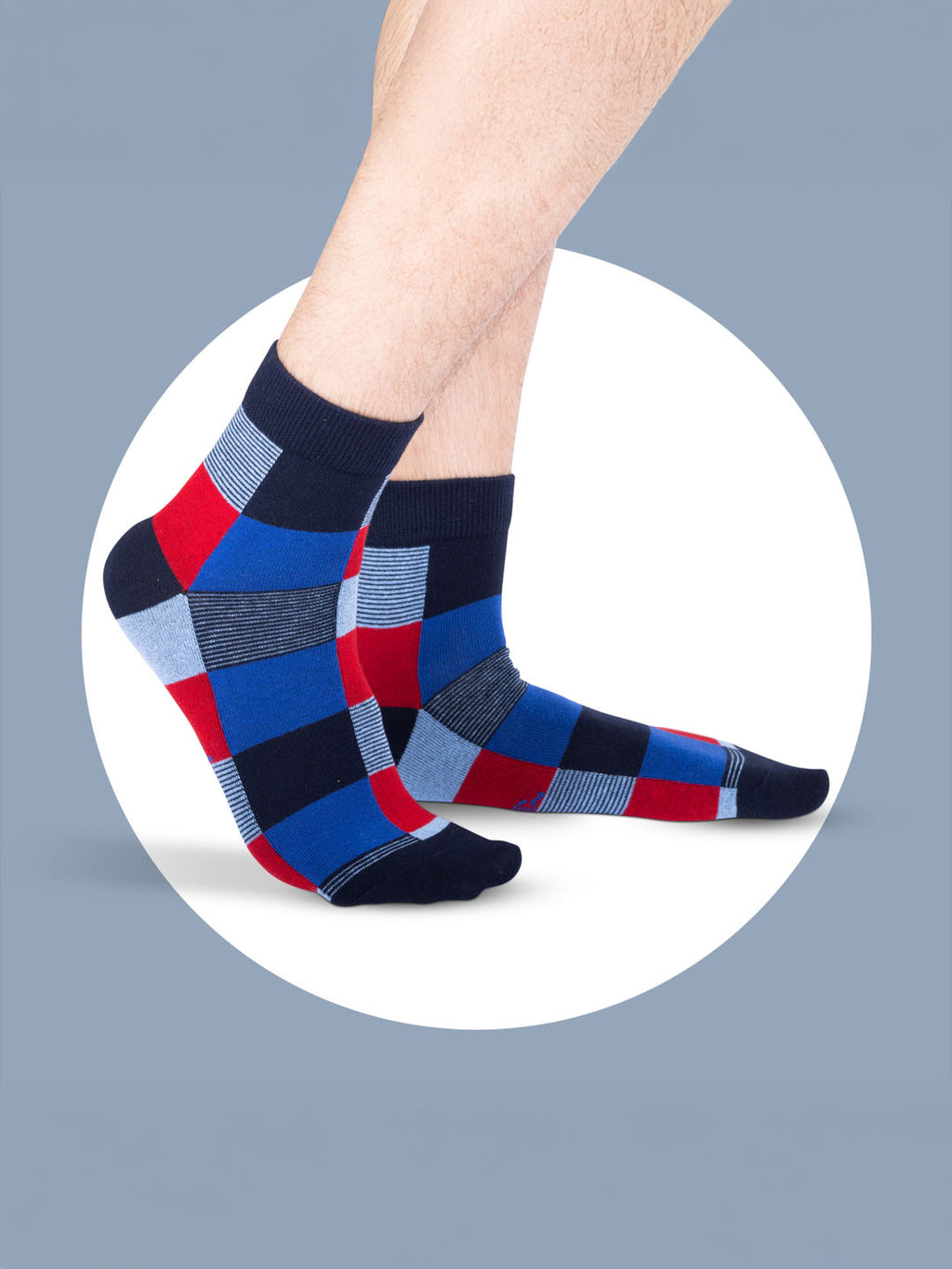 Socks Sutra by Macroman M-Series Men’s Ankle Length Socks (Pack of 3), Cotton Spandex, Comfortable & Breathable | MM3002