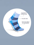 Socks Sutra by Macroman M-Series Men’s Ankle Length Socks (Pack of 3), Cotton Spandex, Comfortable & Breathable | MM3002