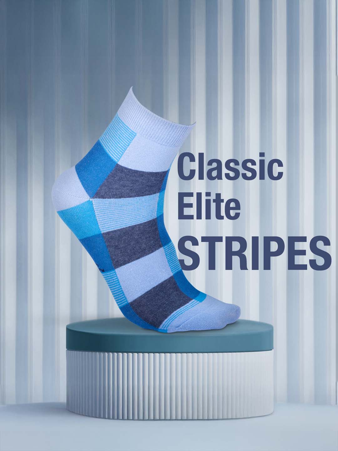 Socks Sutra by Macroman M-Series Men’s Ankle Length Socks (Pack of 3), Cotton Spandex, Comfortable & Breathable | MM3002