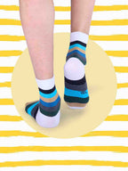 Socks Sutra by Macroman M-Series Men’s Ankle Length Socks (Pack of 3) | Cotton Spandex, Comfortable & Breathable | MM3004